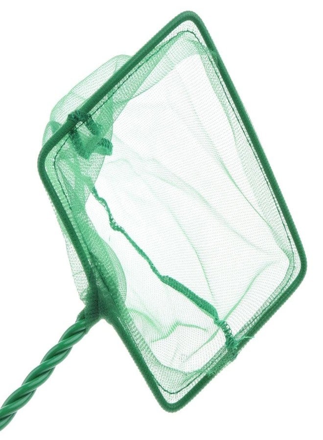 TRADESK مجموعة ملحقات حوض السمك من أنكي: شبكة إنزال الأسماك (خضراء 4 بوصات) وإسفنجة ترشيح بيضاء - Image 5